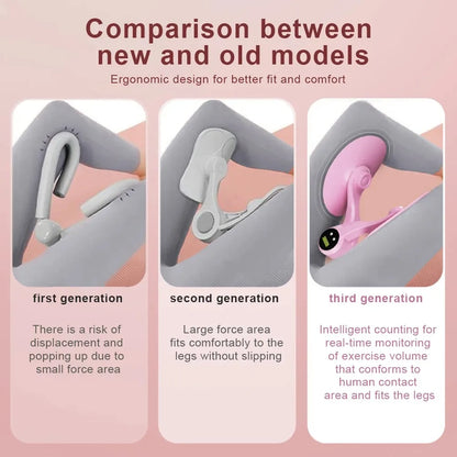 Smart Thigh Master | Adjustable Pelvic Floor Exercise Devices for Women and Men with Auto-Counter Display | Inner Thigh Exerciser for Women, Kegel Trainer for Butt, Arm & Leg Workouts